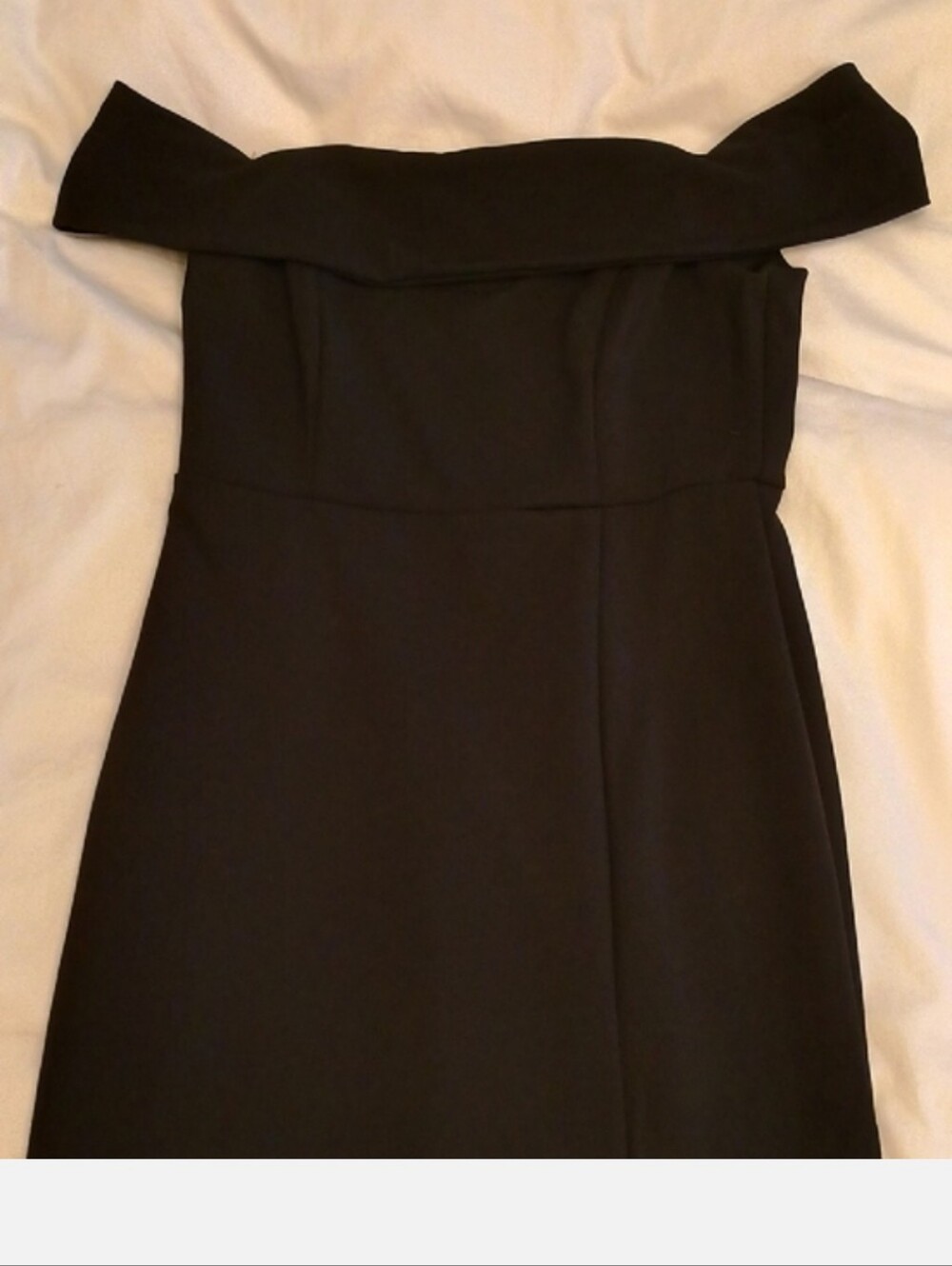 Lulus Off-Shoulder Black Women’s Dress - Picture 3 of 5